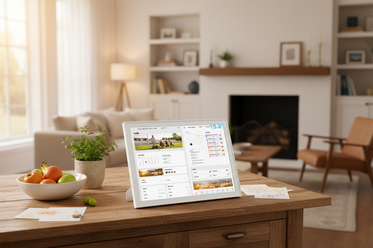 15.6-inch INGNOK digital calendar for family organization