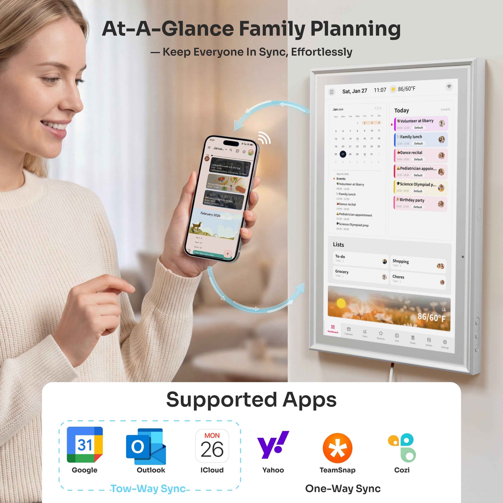 Ingnok 15.6 Inch Digital Calendars