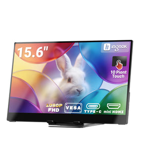 INGNOK 15.6" FHD Touchscreen Portable Monitor with Adjustable Stand