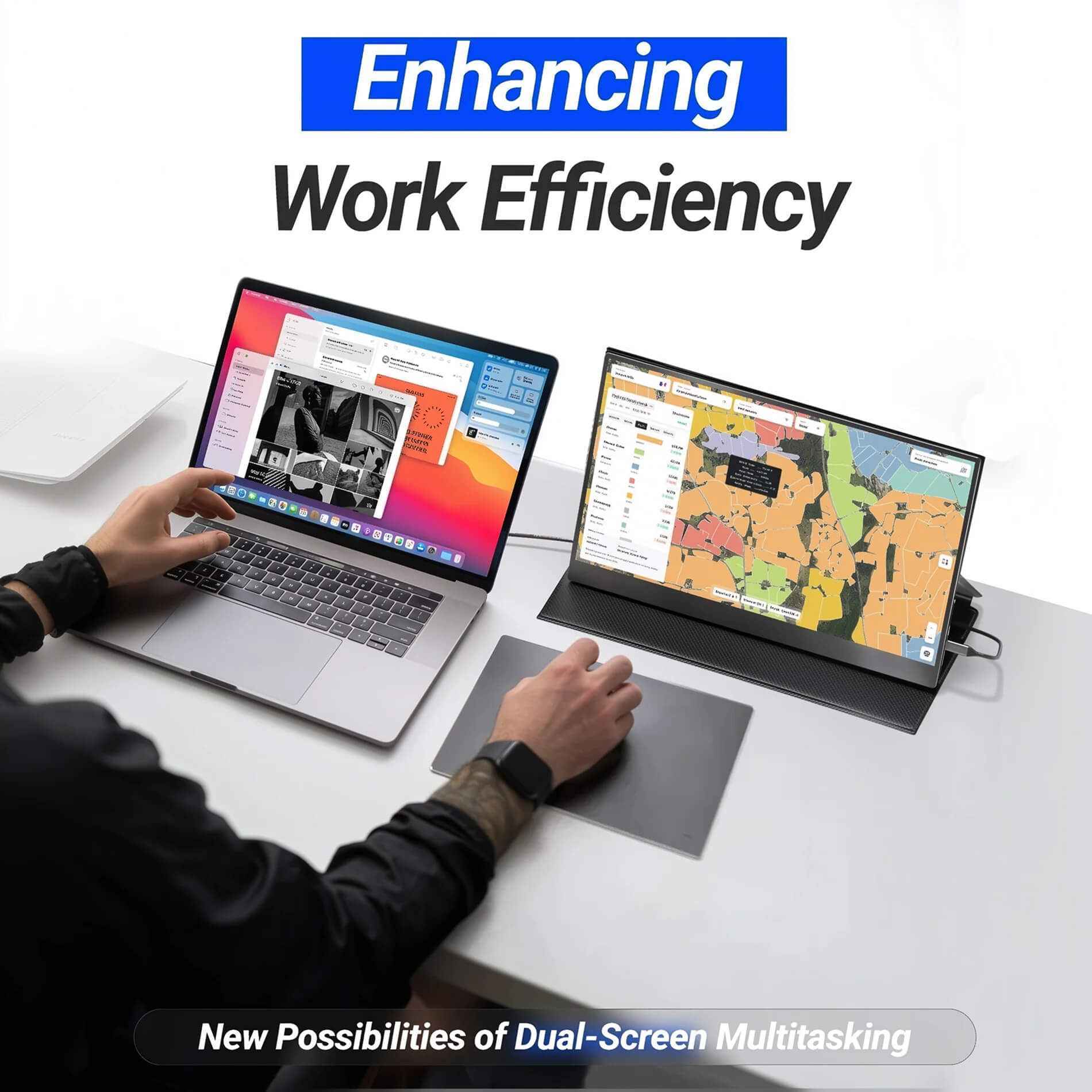 INGNOK YN02B 15.6" FHD Portable Monitor with Smart Protective Case (Copy)