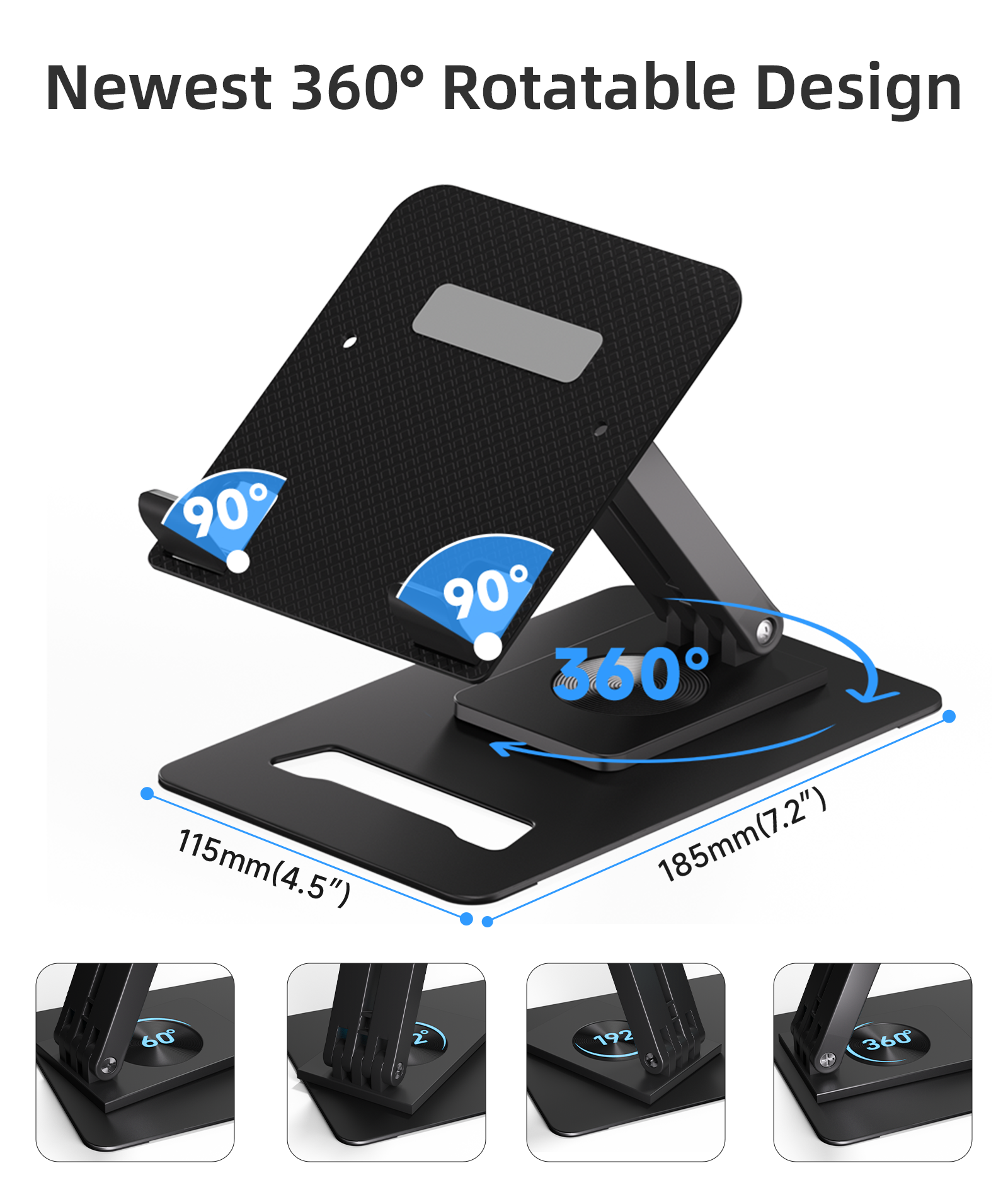 INGNOK tablet stand with stable base